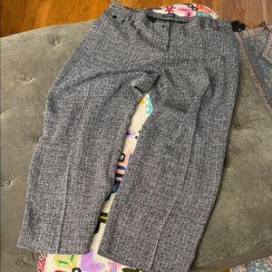 Avenue Black and White Tweed Trousers